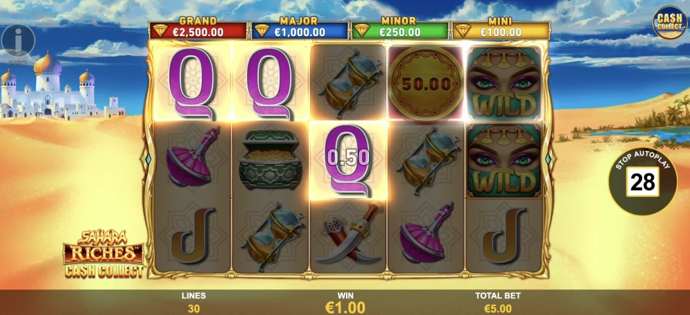 Sahara Riches Cash Collect Slot
