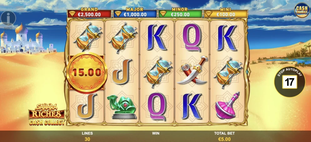 Sahara Riches Cash Collect Slot