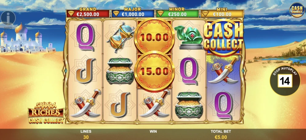 Sahara Riches Cash Collect Slot